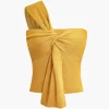 Twist One Shoulder Knit Tank Top>MICAS Clearance