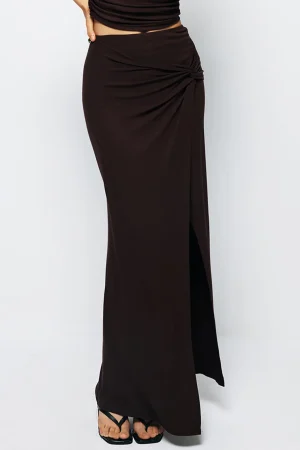 Twist Split Maxi Skirt>MICAS Sale
