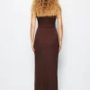 Twist Strapless Cut Out Ruched Maxi Dress>MICAS Sale