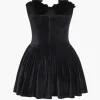 Velvet Strapless Sleeveless Mini Dress>MICAS Outlet