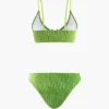 Velvet Textured U-ring Bikini And Sarong 3pc Set>MICAS Outlet