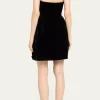 Velvet V-Neck Strapless Mini Dress>MICAS Discount