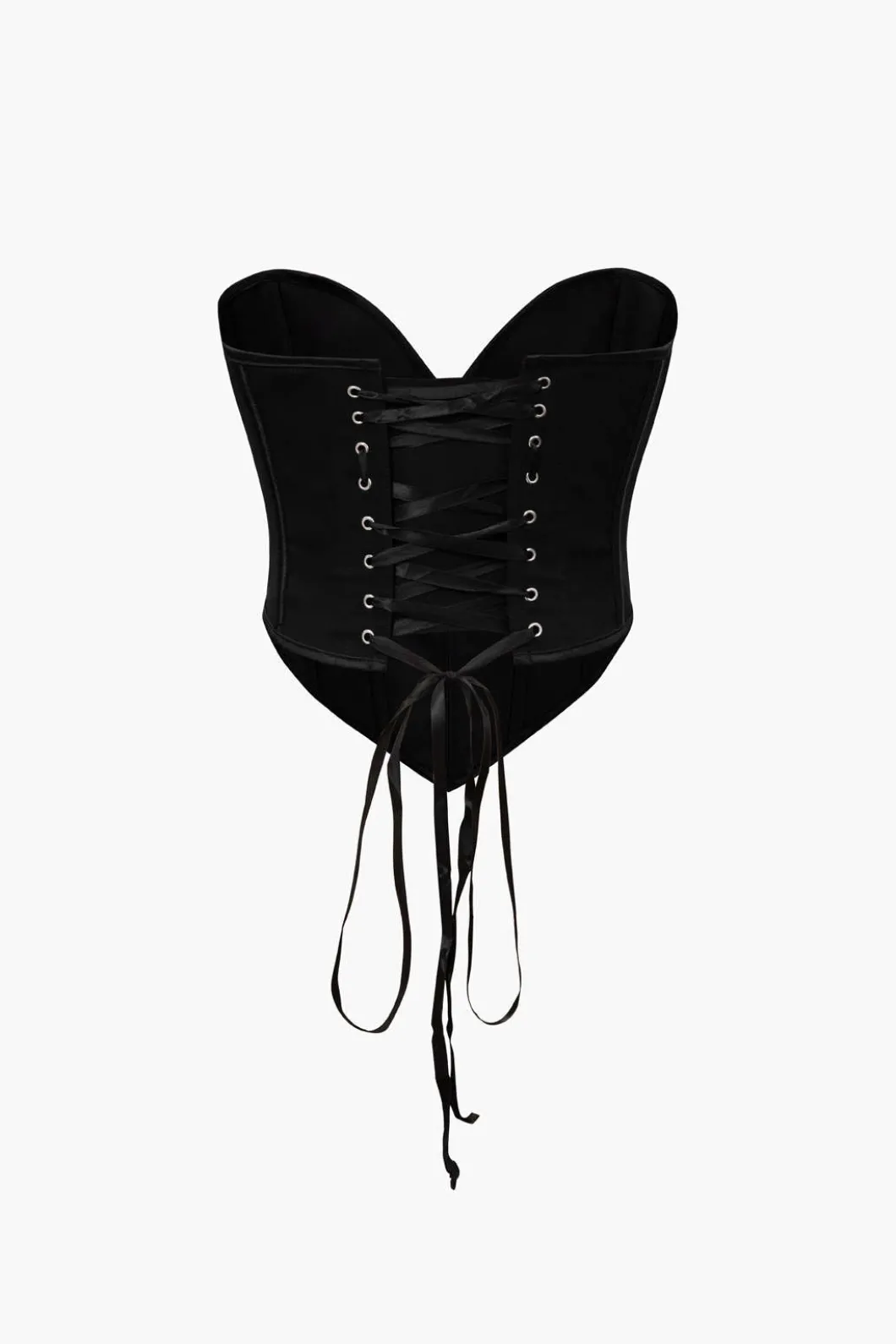 V-Hem Tie Back Corset Corset Top>MICAS Clearance