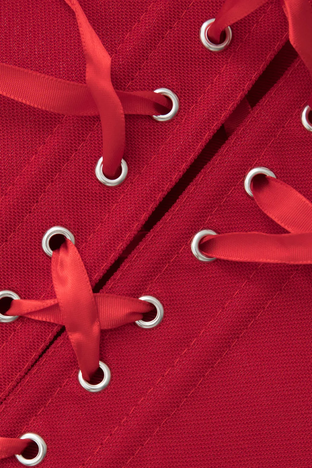 V-Hem Tie Back Corset Corset Top>MICAS Clearance