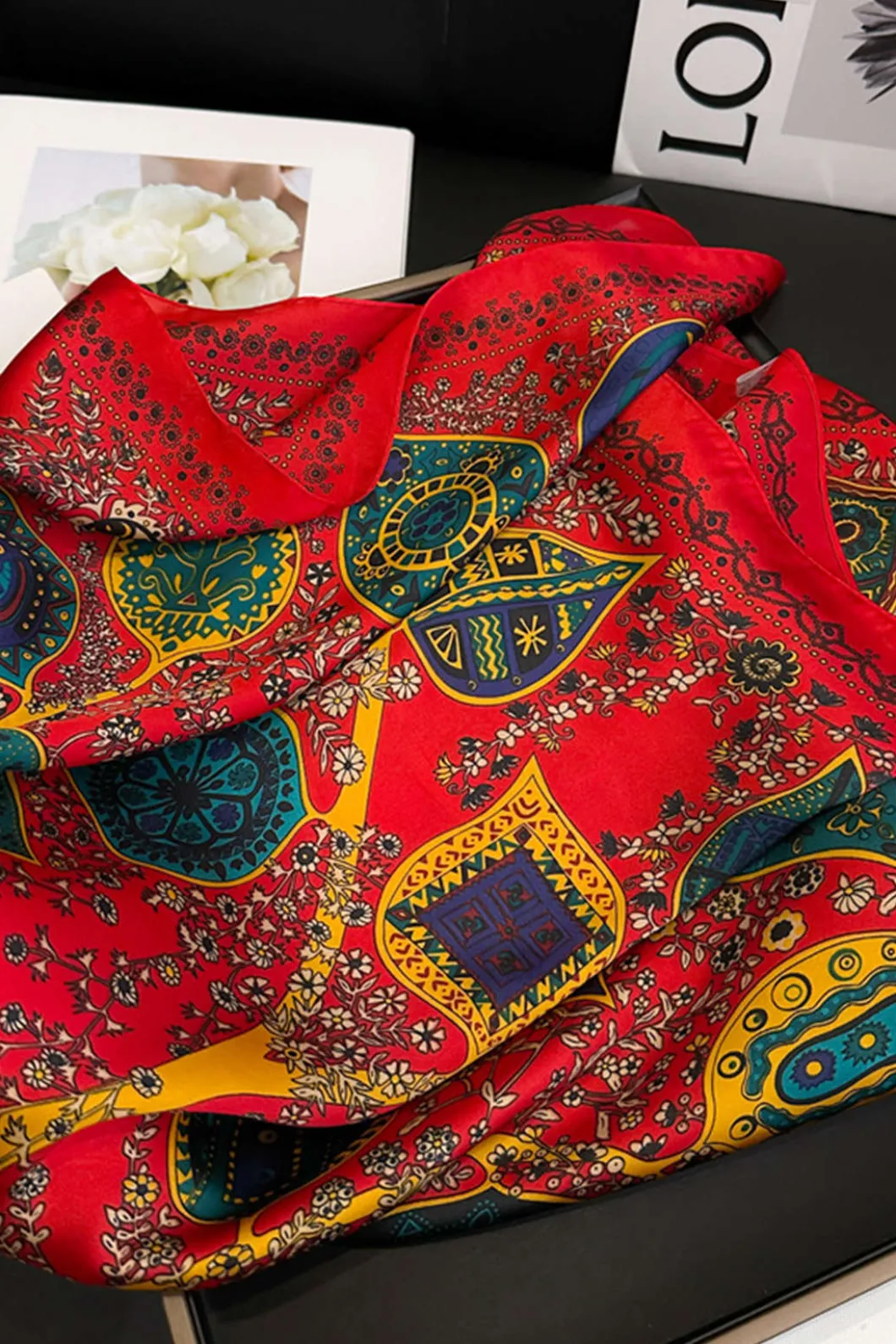 Vintage Print Scarf>MICAS Outlet