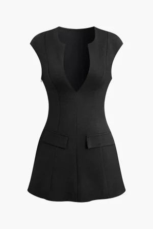 V-neck Mini Dress>MICAS Clearance