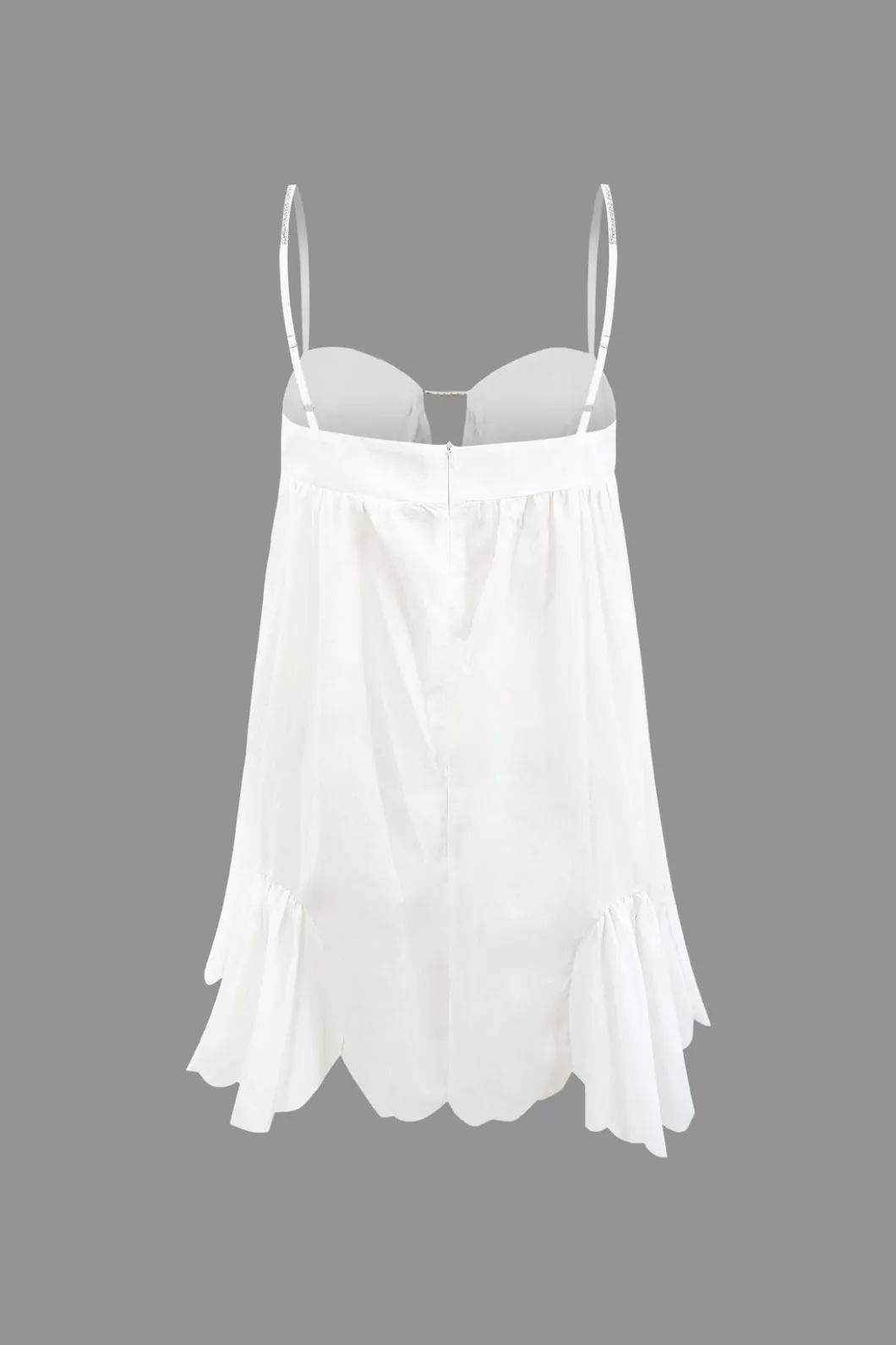 V-neck Rhinestone Decor Mini Dress>MICAS Best