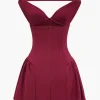 V-Neck Sleeveless Backless Mini Dress>MICAS Sale