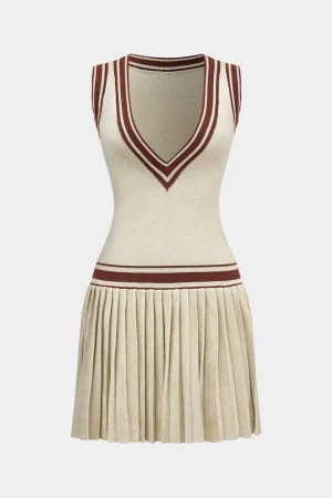 V-Neck Sweater Sleeveless Dress>MICAS Discount