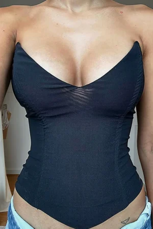 V-neck Tube top>MICAS Fashion