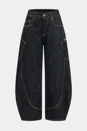 Washed Wide Leg Jeans>MICAS Discount