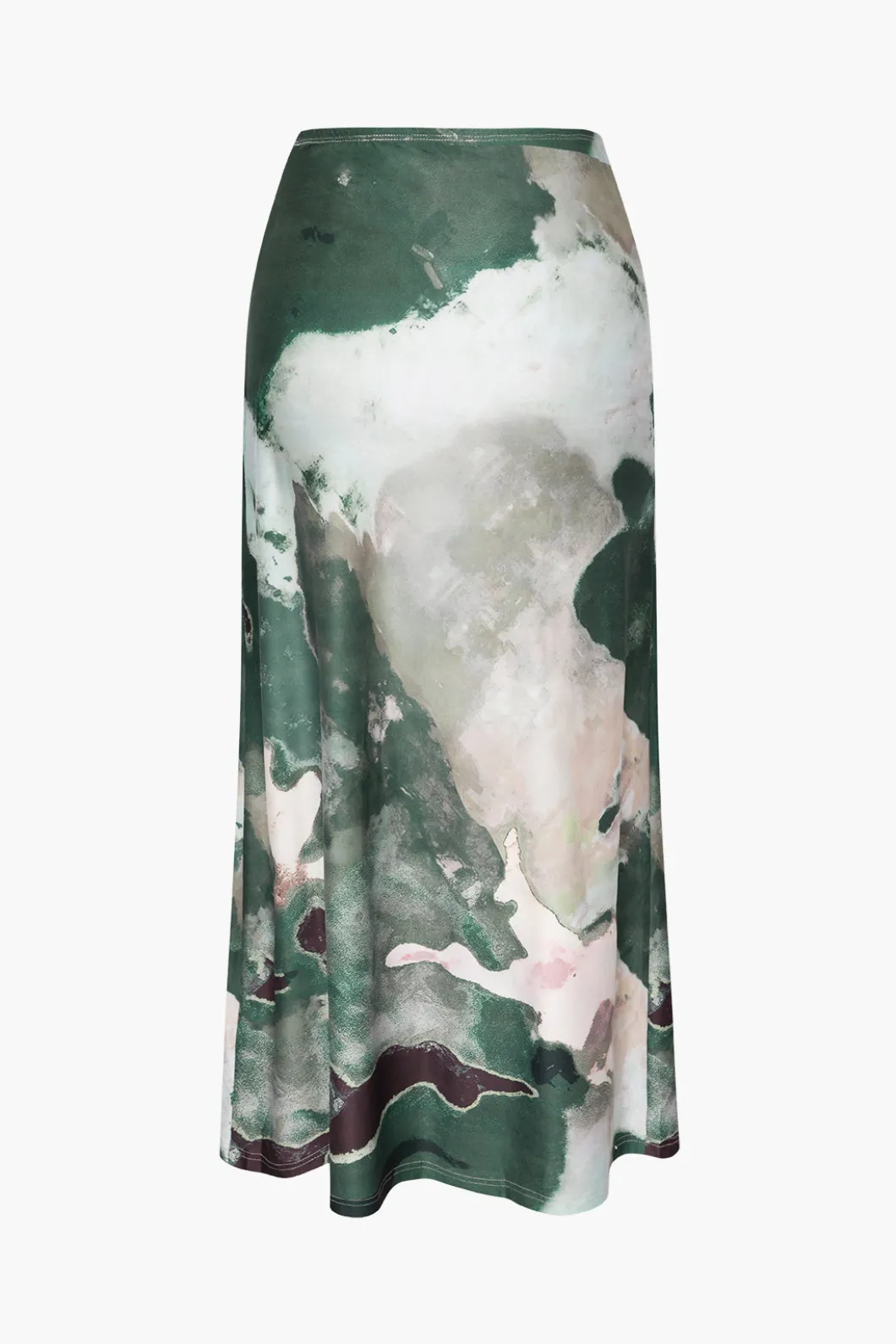 Watercolor Print Midi Skirt>MICAS Discount