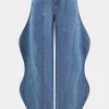 Wave Leg High Waist Jeans>MICAS Discount
