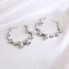 Wavy Open Hoop Earrings>MICAS Fashion