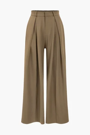 Wide Leg High Waist Loose Trousers>MICAS Fashion
