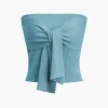 Wrap Knot Tube Top>MICAS Fashion