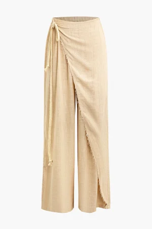 Wrap Tie Linen Pants>MICAS Discount