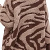 Zebra Stripe Textured Sweater Cardigan>MICAS Sale