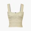 Zip Back Crop Bandage Tank Top>MICAS Online