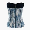 Zip Front Strapless Corset Top>MICAS Online